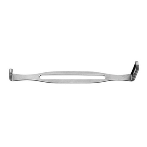 Cooley Aorta Retractor, Double-Ended, Blades W/ Fine Teeth, 1 1/2" (3.8 Cm) & 5/8" (1.6 Cm) Long Blades, 1/2" (1.3 Cm) Wide, 8" (20.3 Cm)